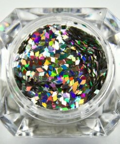 Glitter Diamond Shape 06 Zilver