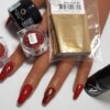 Nail Art - Rood - Goud - Kerst - Romantisch