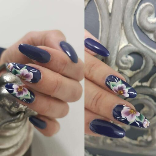 Nail Art - Gelpolish geverfde bloemen