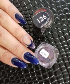 Nail Art gelpolish met fijne glitter