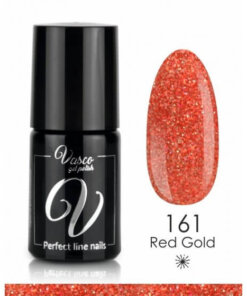Vasco gelpolish V161 - Red Gold - Rood - Glitter