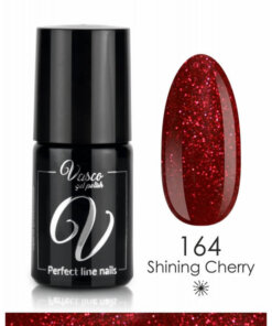 Vasco gelpolish V164 - Shinning Cherry - Rood - Glitter