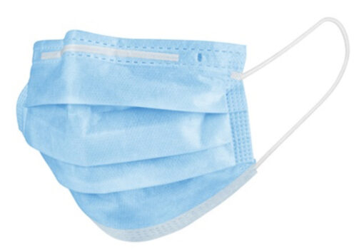 Mondkapjes blauw - 50 stuks (Wegwerp)