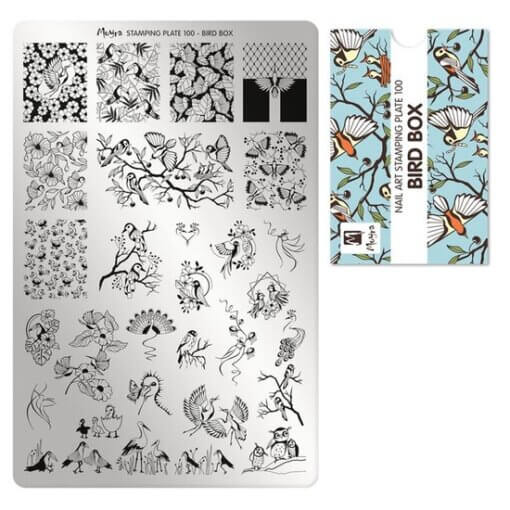 Moyra Nail Art stempelplaat 100 Bird Box