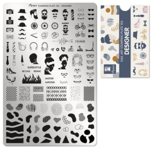 Moyra Nail Art stempelplaat 103 Designer
