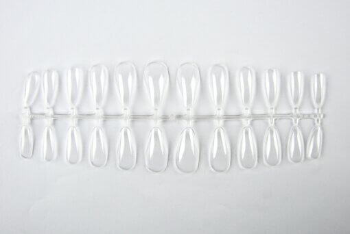 Press-on / Showtips Almond clear 72x