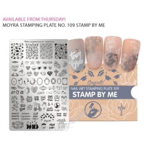Moyra Nail Art stempelplaat 109 Stamp by me