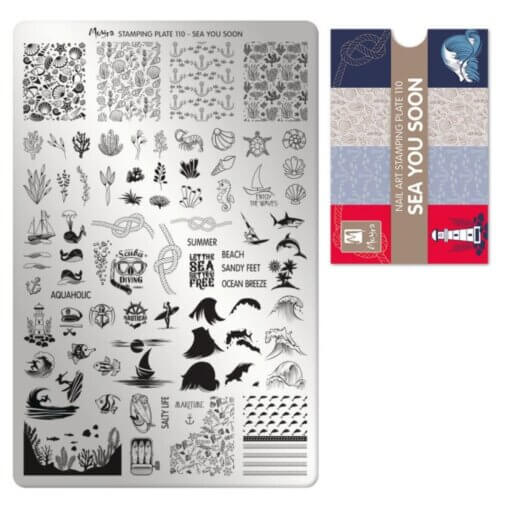 Moyra Nail Art stempelplaat 110 Sea you soon