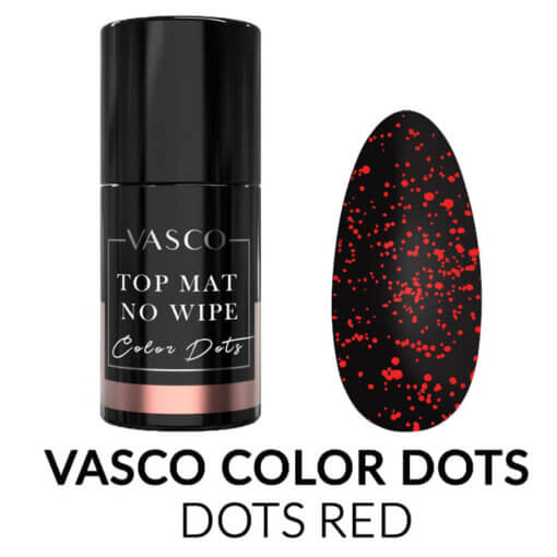 Vasco - No Wipe Matte Top Dots - 06 Red