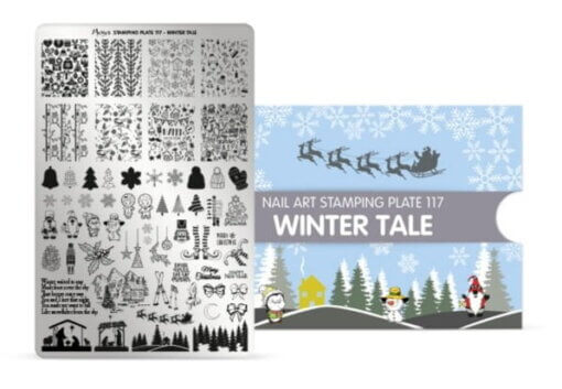 Moyra Nail Art stempelplaat 117 Winter Tale