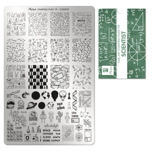 Moyra Nail Art stempelplaat 119 Scientist