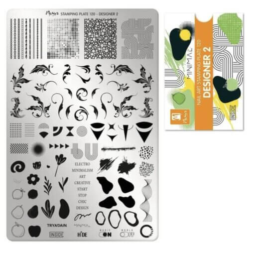 Moyra Nail Art stempelplaat 120 Designer 2