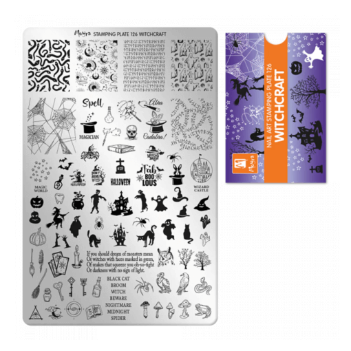 Moyra Nail Art stempelplaat 126 Witchcraft