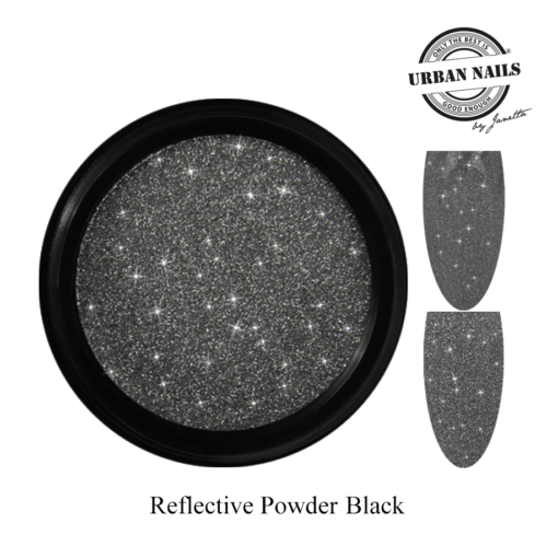 Urban Nails - Reflective powder - Black