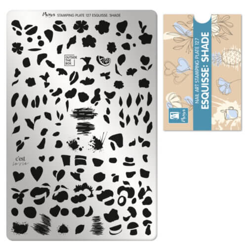 Moyra nailart Stamping Plate 127 Esquisse: Shade