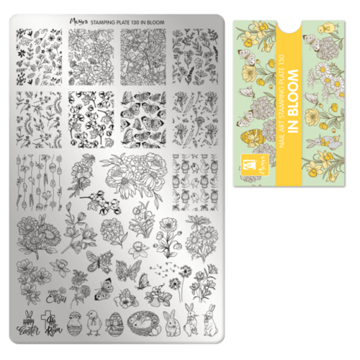 Moyra nailart Stamping Plate 130 In bloom