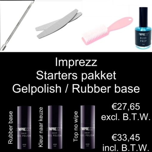 Imprezz - Starters pakket Gelpolish / Rubber Base