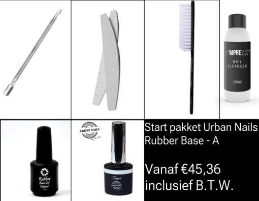 Start pakket - Urban Nails - Rubber base (A)