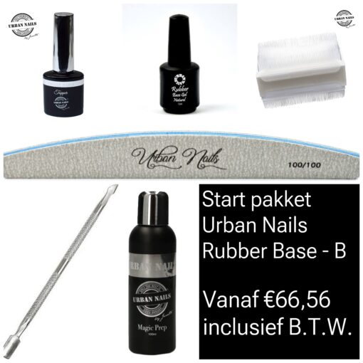 Start pakket - Urban Nails - Rubber base (B)