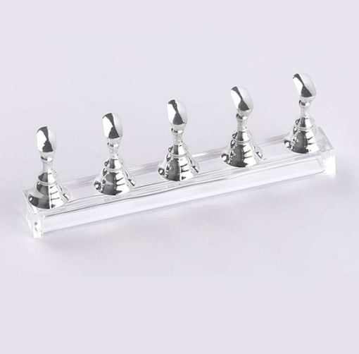 Tiphouder - Nailart display - Zilver