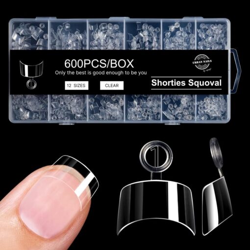 Urban Nails Tip box Shorties Squoval