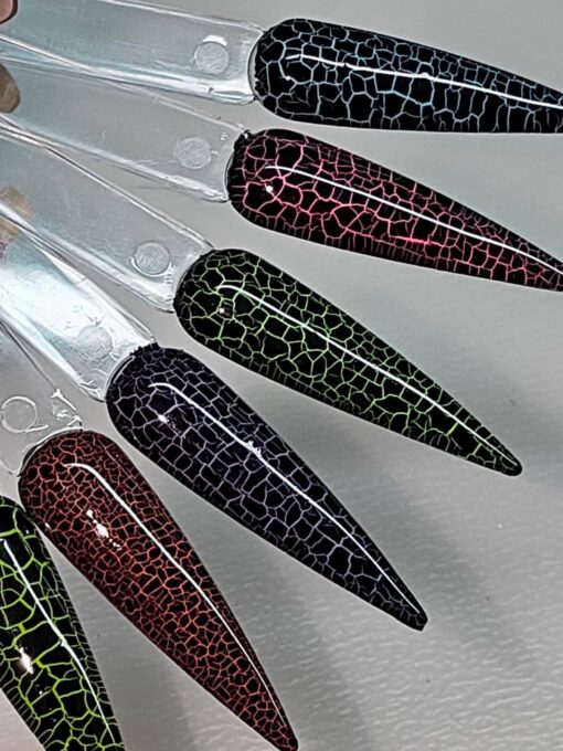 crack gel zwart / black Vasco nails 7 gram - Afbeelding 2