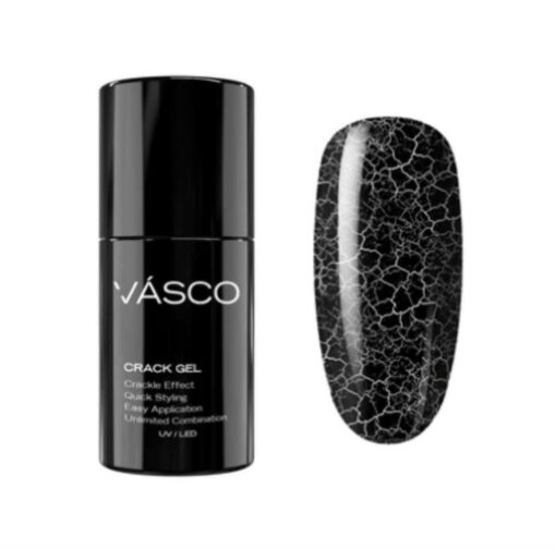 crack gel zwart / black Vasco nails 7 gram