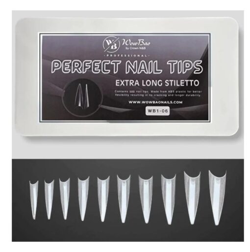 Extra Long stiletto Perfect nail tips Wow Bao