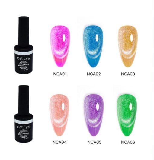 Urban Nails Neon cat eye nca03 geel 8 gr. - Afbeelding 2
