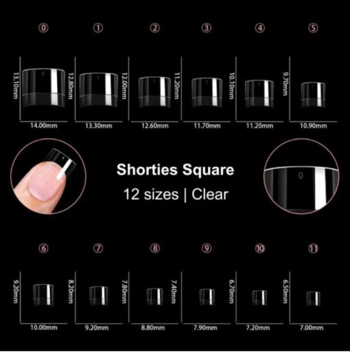Urban Nails Tip box Shorties square