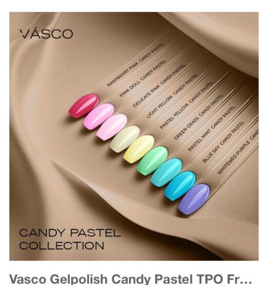 Candy pastel 7 ml Vasco nails tpo free light yellow 6 - Afbeelding 2