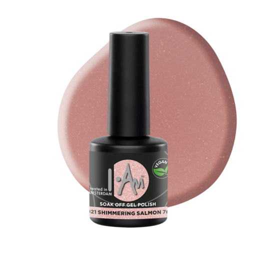 I.Am Soak Off Gel Polish 021 Shimmering Salmon 7ml
