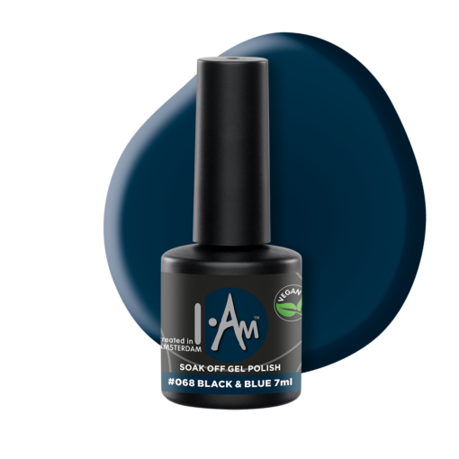 I.Am Soak Off Gel Polish 068 Black Of Blue 7ml