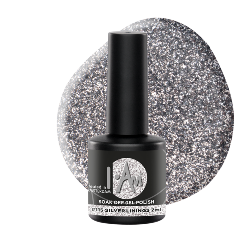 I.Am Soak Off Gel Polish 115 Silver Linings 7ml