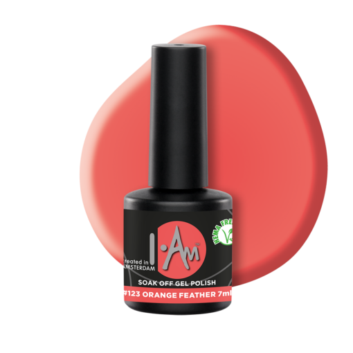 I.Am Soak Off Gel Polish 123 Orange Feather 7ml