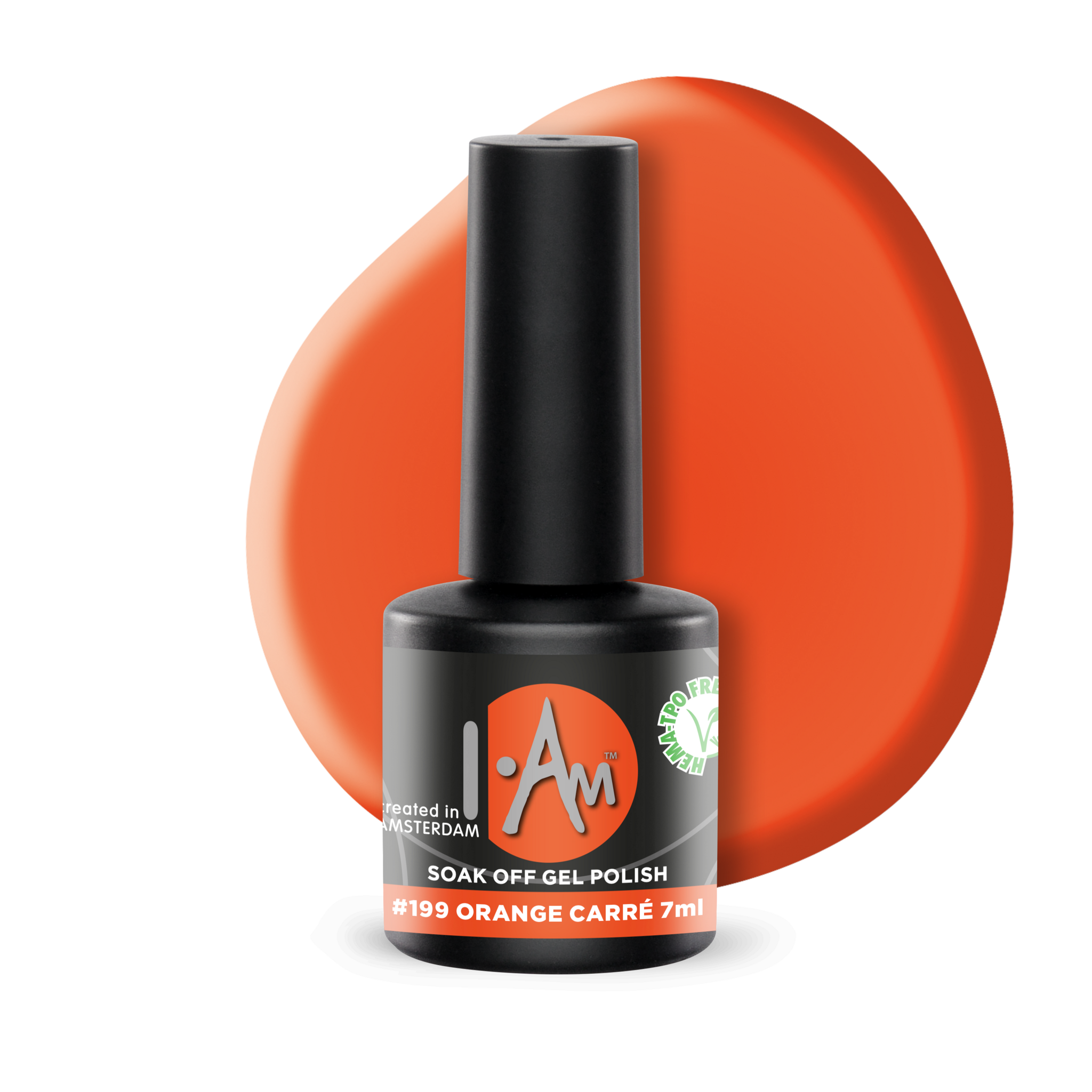 I.am 199 soak off gelpolish Orange carré 7 ml. - Afbeelding 3