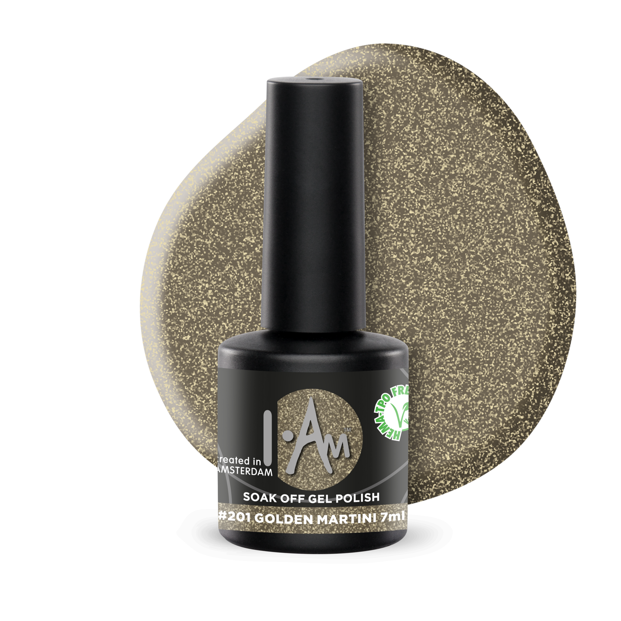 I.am 201 soak off gelpolish Golden Martini 7 ml.