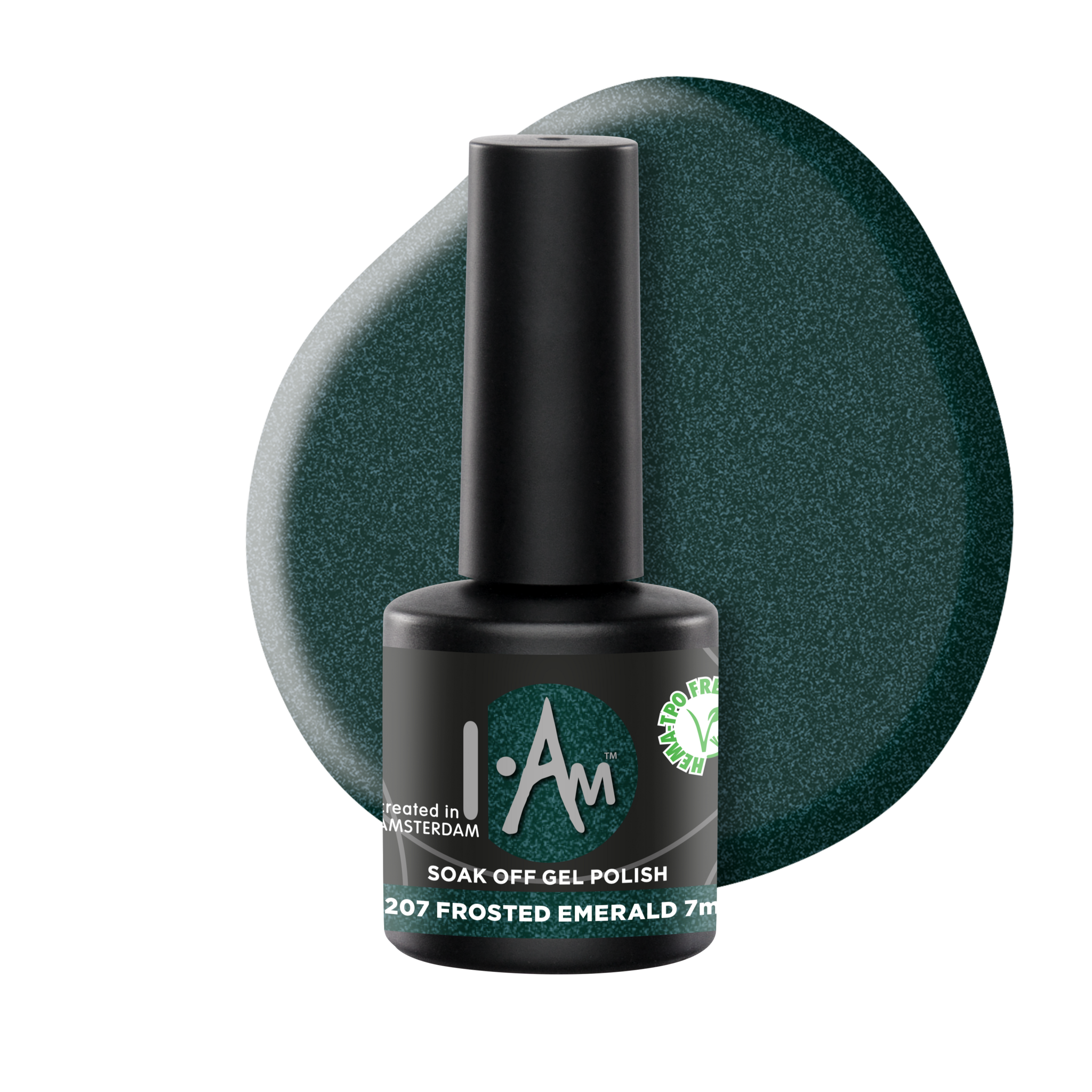 I.am 207 soak off gelpolish Frosted emerald 7 ml.