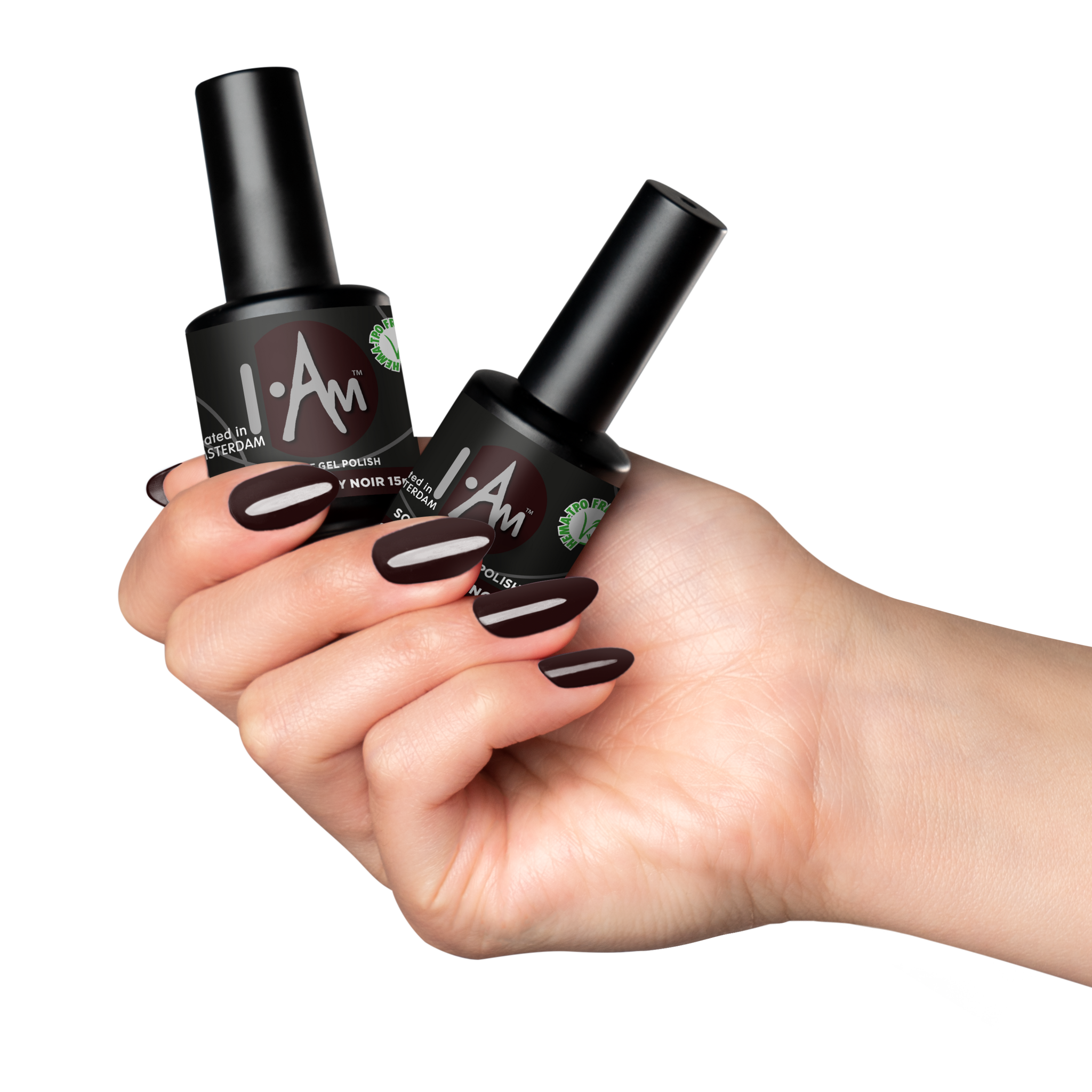 I.am 209 soak off gelpolish Burgundy noir 7 ml. - Afbeelding 4