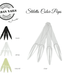 Color pops styletto naturel / tipring/ tipwaaier Urban Nails 50 st.